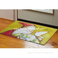 Heat Transfer Printed Rubber Floor Carpet Polyester With Cute Design For Home / Office